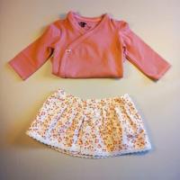 N pour Nature : Body bébé fille volant rose