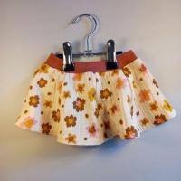 Jupe fleurie beige presentation n pour nature